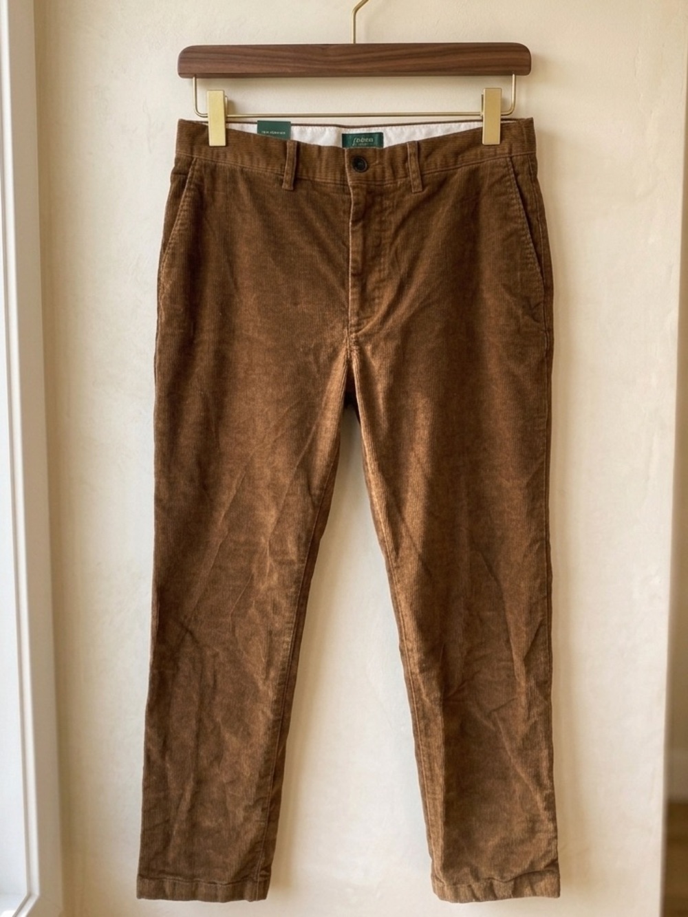 ⁠Brown Corduroy Pants Classic Straight Leg Mens 32x32 Skate Earthy J.Crew⁠